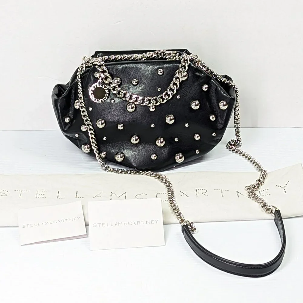 Stella McCartney Falabella Women's Clutch Shoulder Bag in Black (MSRP $1,595)